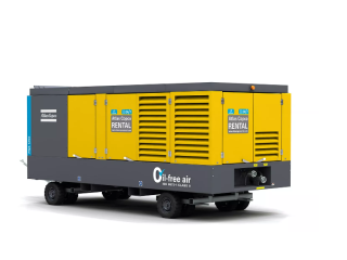 PNS 1250 high pressure oil-free diesel driven air compressor